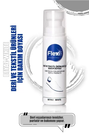 FlexiCare Spor Beyaz Deri Ve Kumaş Likit Ayakkabı Boyası 75ml