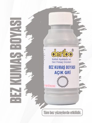 deribo Açık Gri Bez Ve Kumaş Ayakkabı Boyası. 100ml
