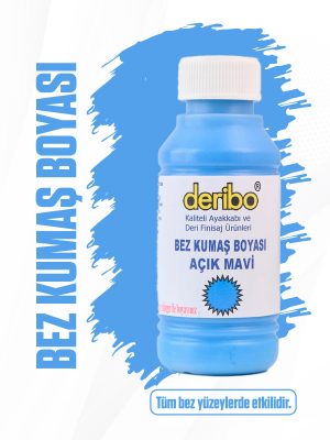deribo Açık Mavi Bez Ve Kumaş Ayakkabı Boyası. 100ml