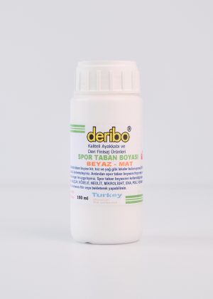 deribo Mat Beyaz Spor Ayakkabı Taban Boyası. 100ml