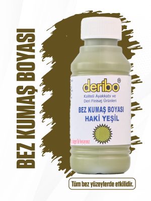 deribo Haki Yeşil Bez Ve Kumaş Ayakkabı Boyası. 100ml
