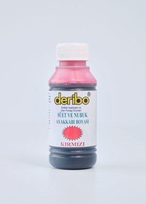 deribo Kırmızı Süet Ve Nubuk Ayakkabı Boyası. 100ml