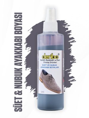 deribo Gri Süet Ve Nubuk Sprey Ayakkabı Boyası. 200ml
