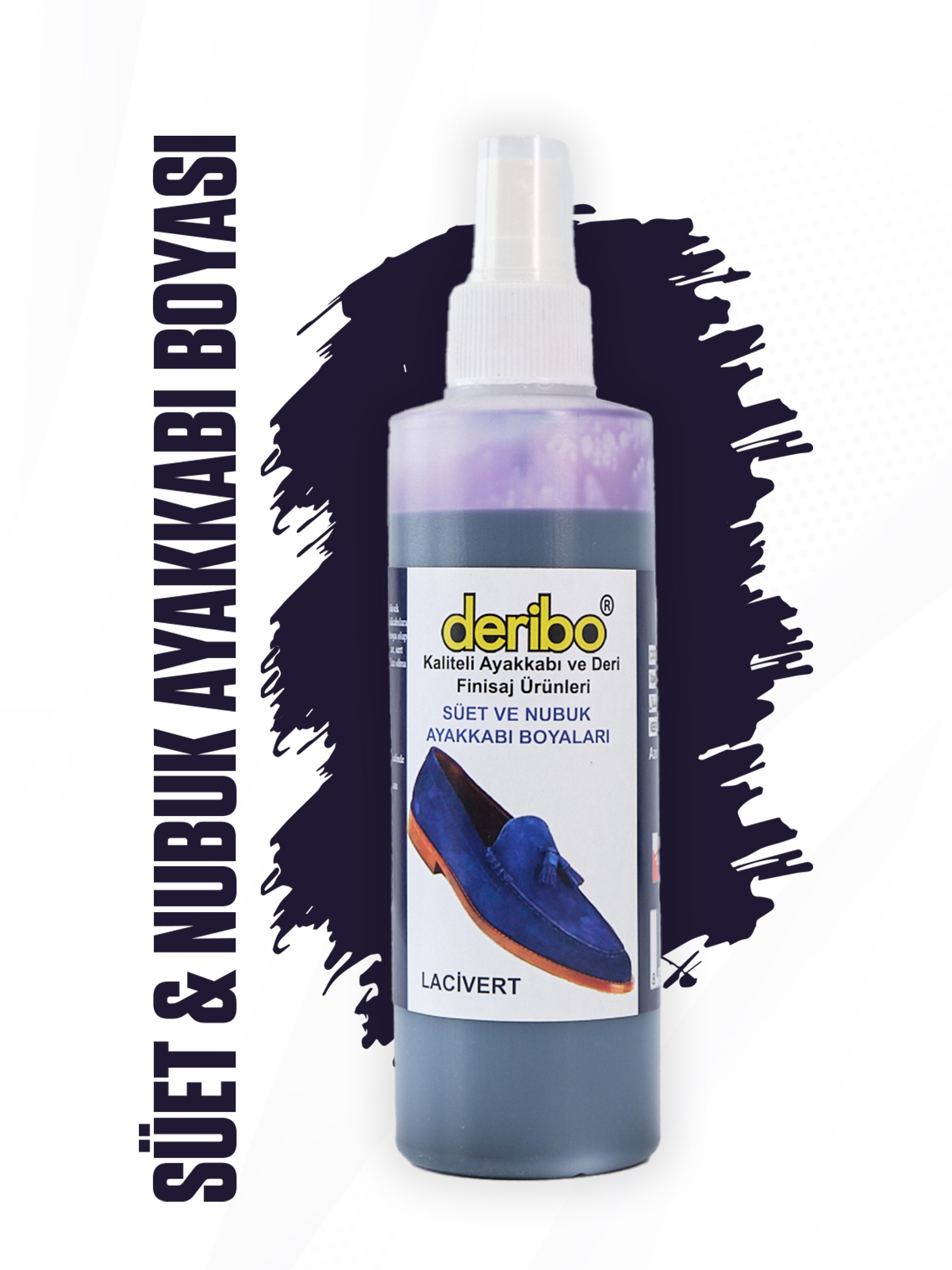 deribo Lacivert Süet Ve Nubuk Sprey Ayakkabı Boyası. 200ml