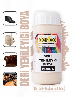deribo Pudra Deri Eşya, Ayakkabı, Koltuk, Direksiyon, Çanta, Deri Yenileyici Boya. 100ml