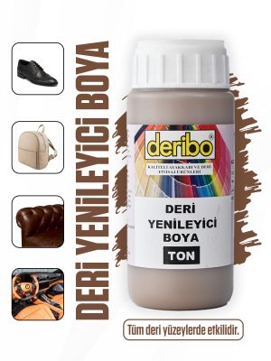 deribo Ton Deri Eşya, Ayakkabı, Koltuk, Direksiyon, Çanta, Deri Yenileyici Boya. 100ml