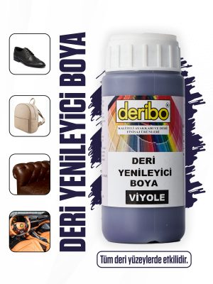 deribo Viyole Deri Eşya, Ayakkabı, Koltuk, Direksiyon, Çanta, Deri Yenileyici Boya. 100ml